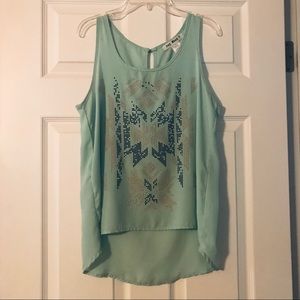 Hi-Lo Mint Tank Top